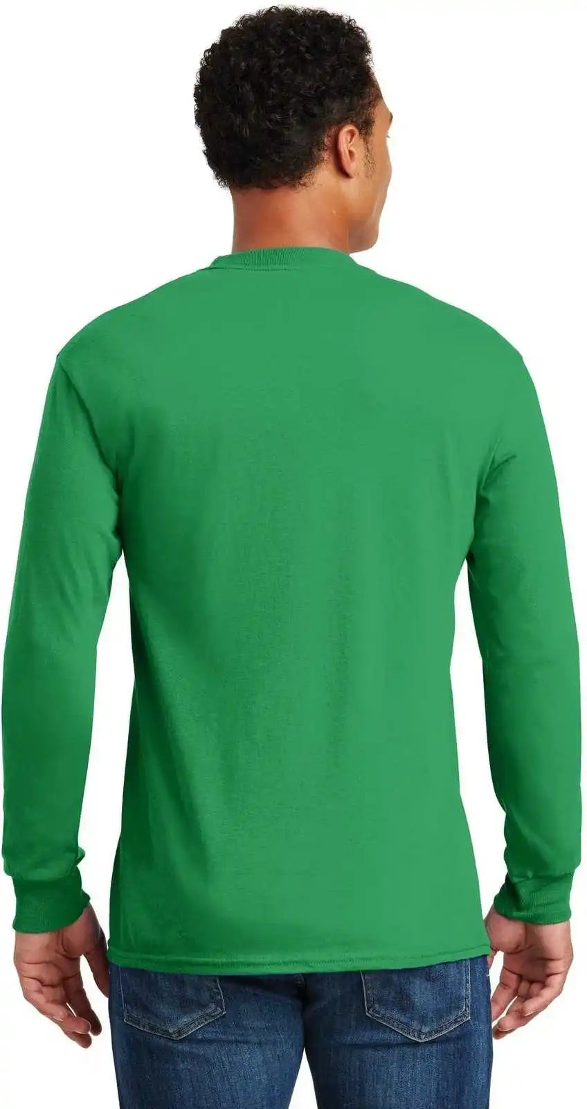 Gildan 5400 Heavy Cotton 100% Long Sleeve t Shirt Irish Green