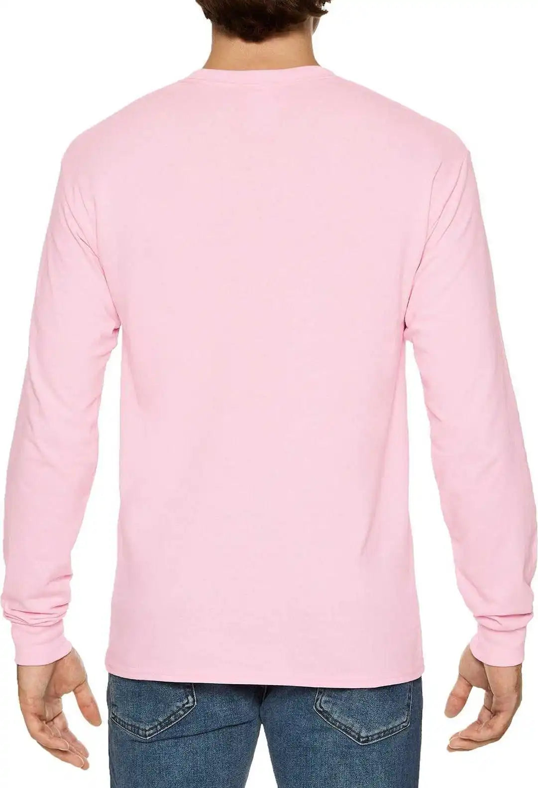 Gildan 5400 Heavy Cotton 100% Long Sleeve t Shirt Light Pink