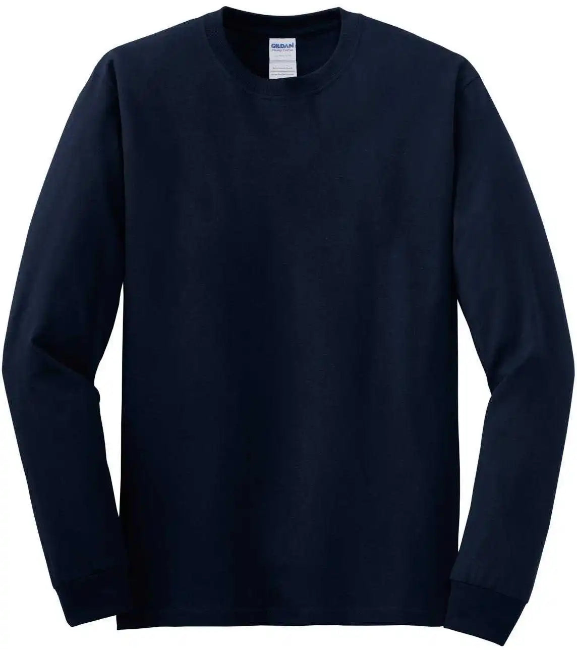 Gildan 5400 Heavy Cotton 100% Long Sleeve t Shirt Navy
