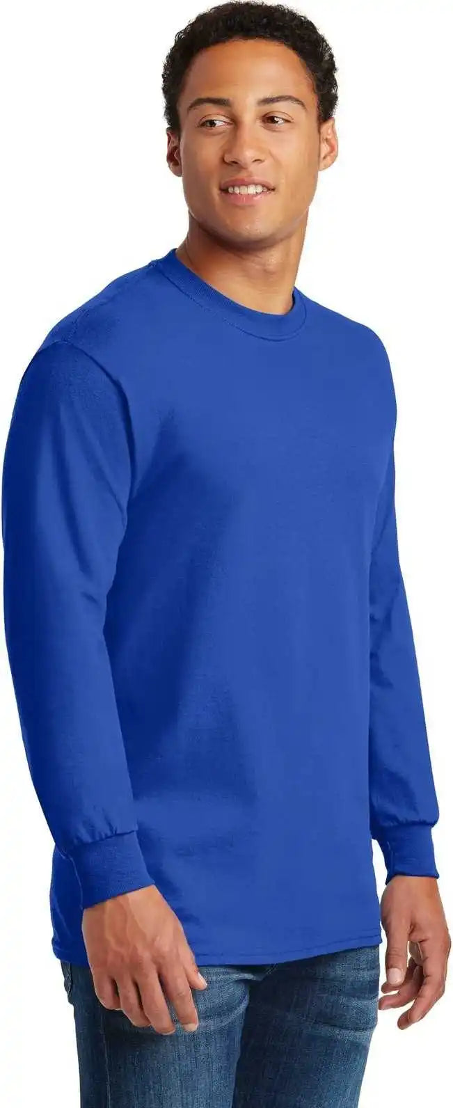 Gildan 5400 Heavy Cotton 100% Long Sleeve t Shirt Royal