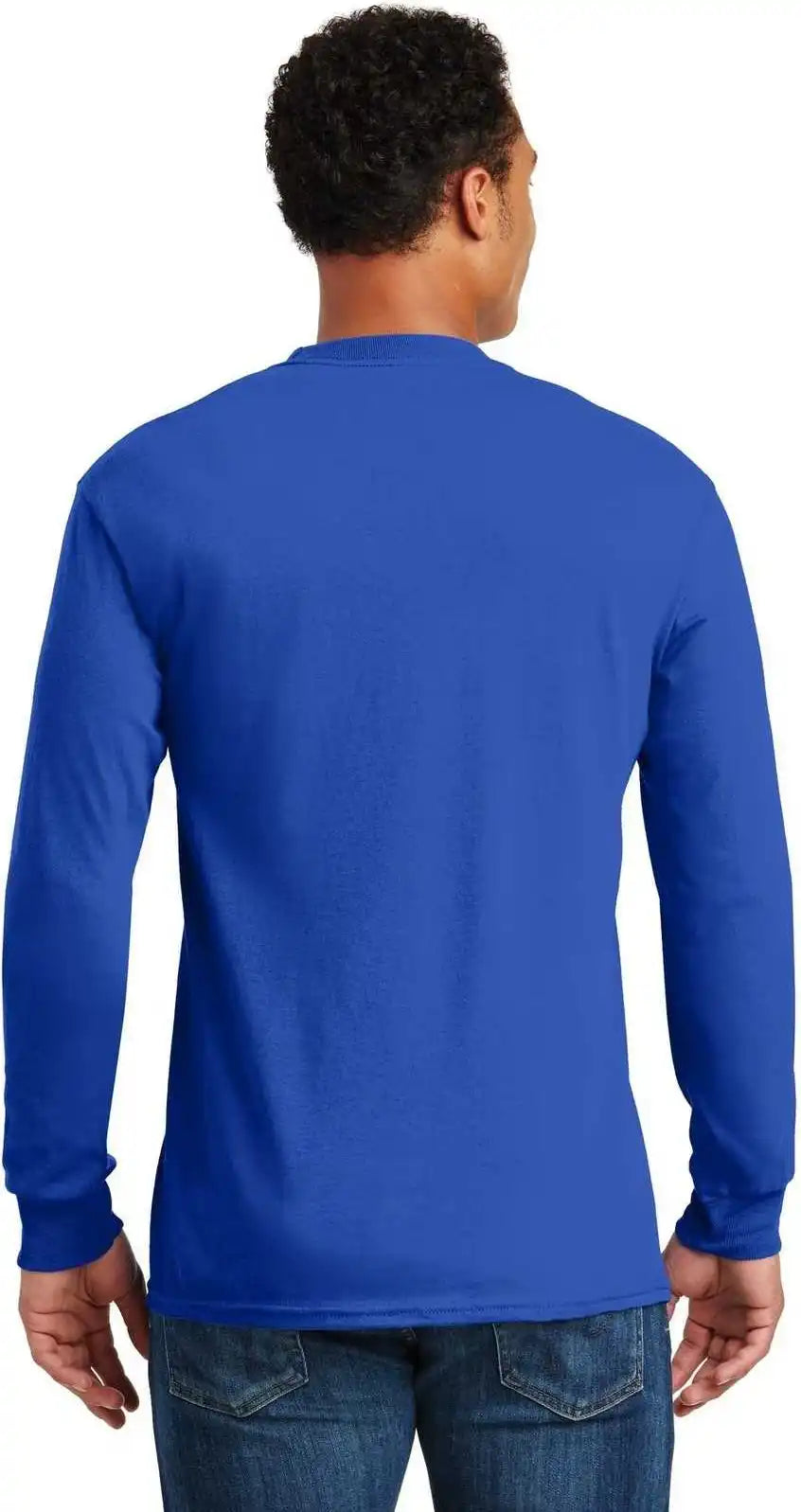 Gildan 5400 Heavy Cotton 100% Long Sleeve t Shirt Royal