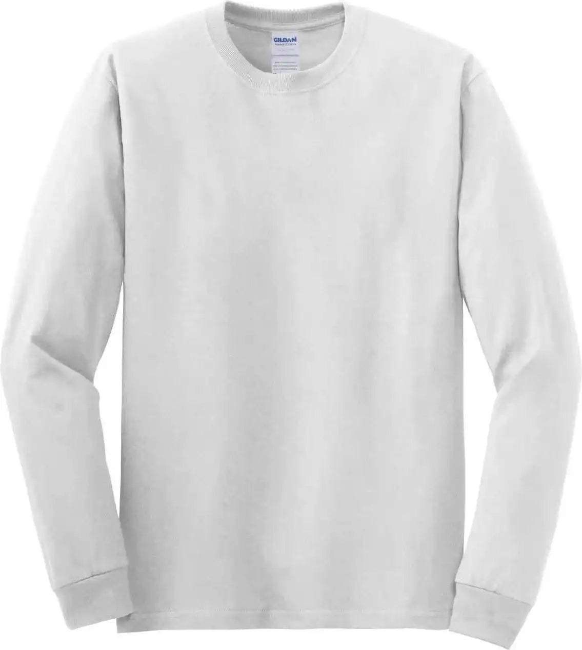 Gildan 5400 Heavy Cotton 100% Long Sleeve t Shirt White