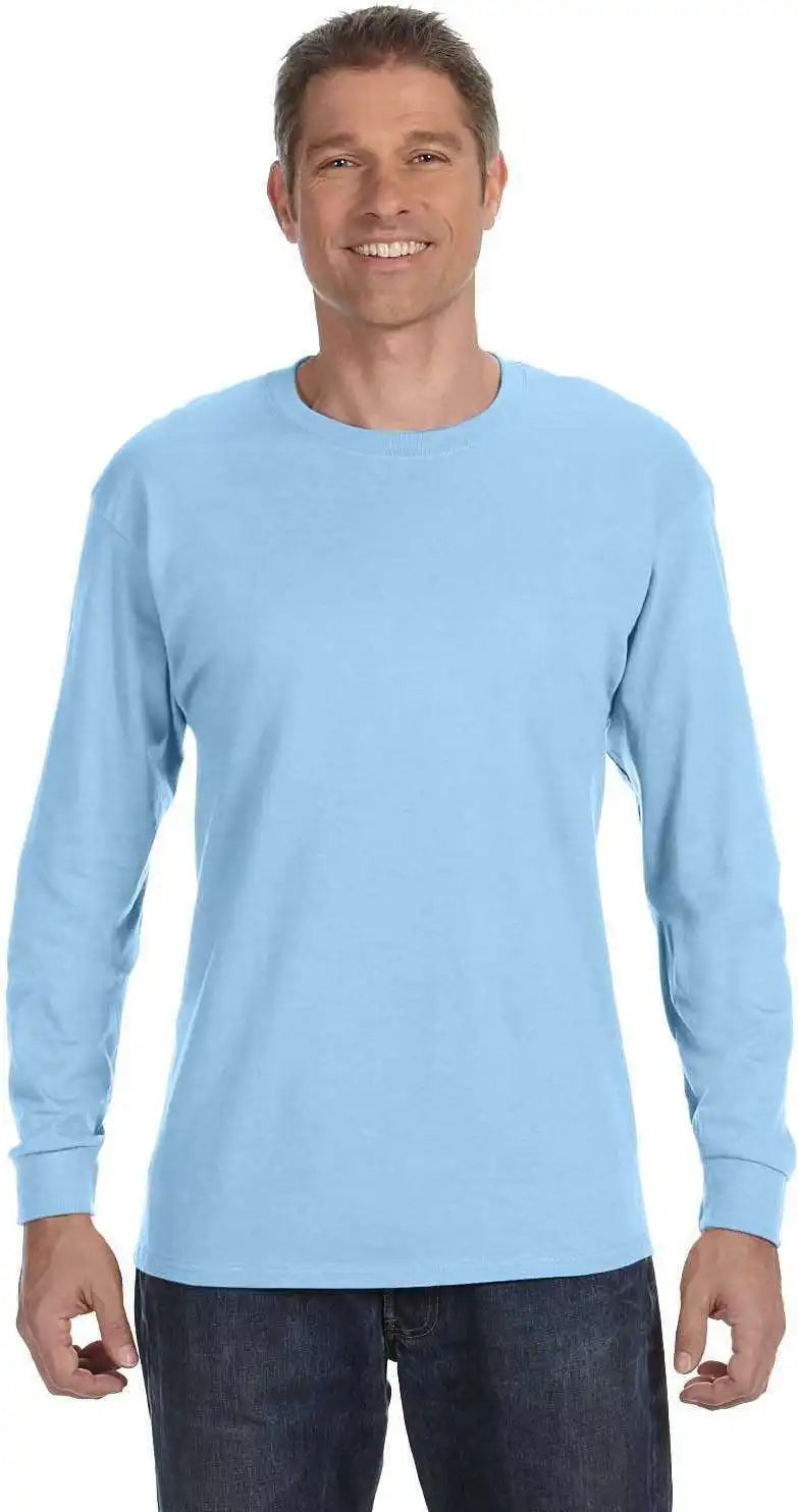 Gildan 5400 Heavy Cotton Long Sleeve T-shirt - Light Blue