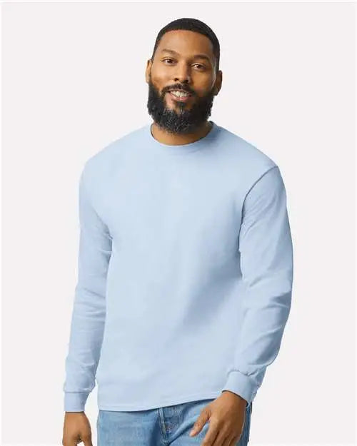 Gildan 5400 Heavy Cotton™ Long Sleeve T-shirt - Light Blue