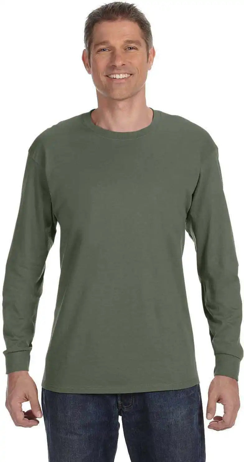 Gildan 5400 Heavy Cotton Long Sleeve t Shirt Military Green