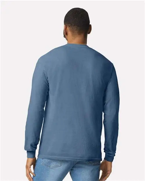 Gildan 5400 Heavy Cottonâ„¢ Long Sleeve T-shirt - Indigo Blue