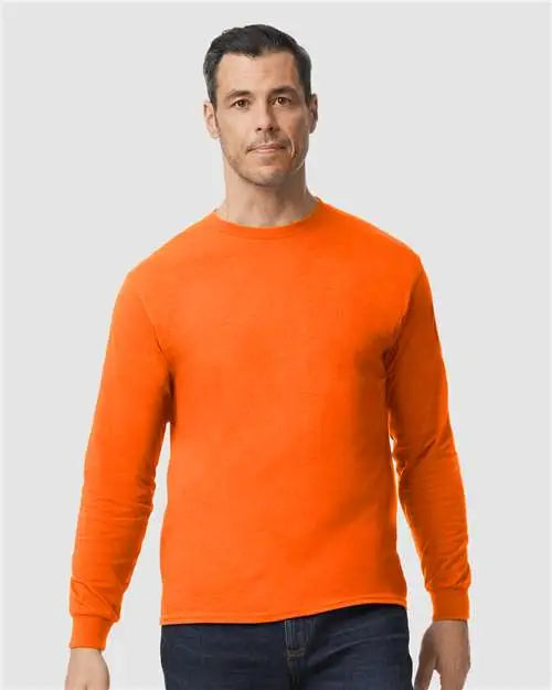 Gildan 5400 Heavy Cottonâ„¢ Long Sleeve T-shirt - Orange