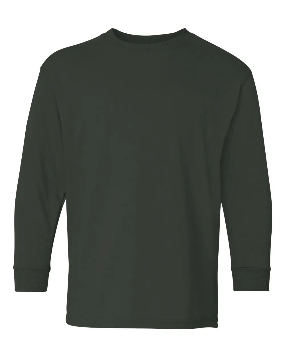 Gildan 5400b Heavy Cotton™ Youth Long Sleeve T-shirt - Forest Green - Xs