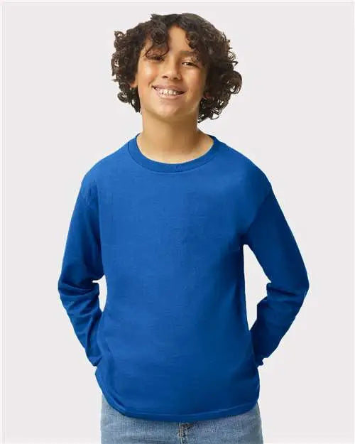 Gildan 5400b Heavy Cottonâ„¢ Youth Long Sleeve T-shirt - Royal
