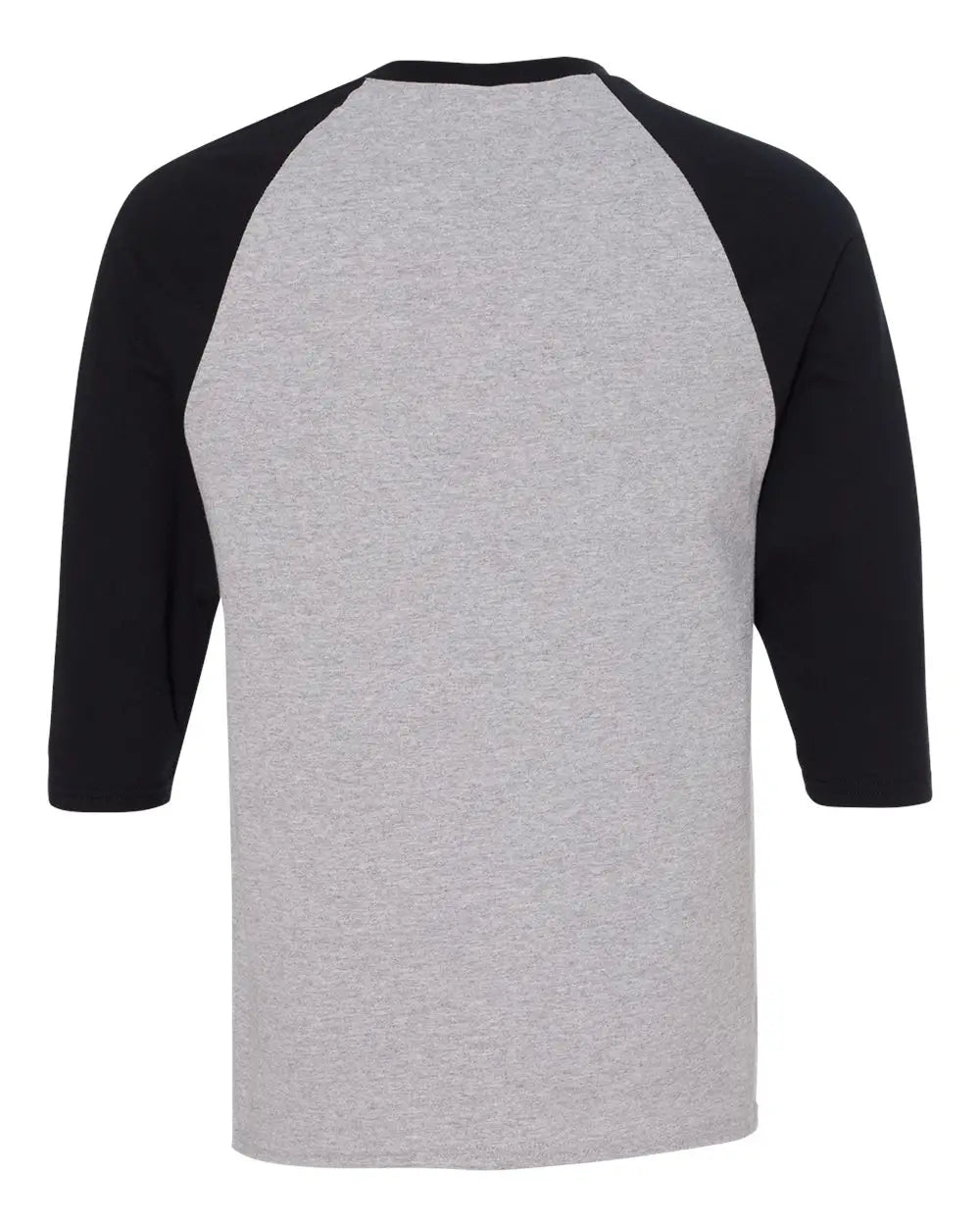 Gildan 5700 Heavy Cotton™ Raglan Three-quarter Sleeve T-shirt - Sport Grey Black