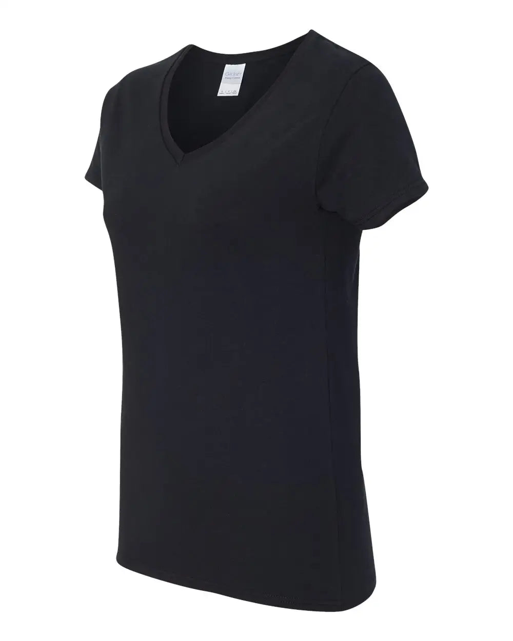 Gildan 5v00l Heavy Cotton™ Women’s V-neck T-shirt - Black - s