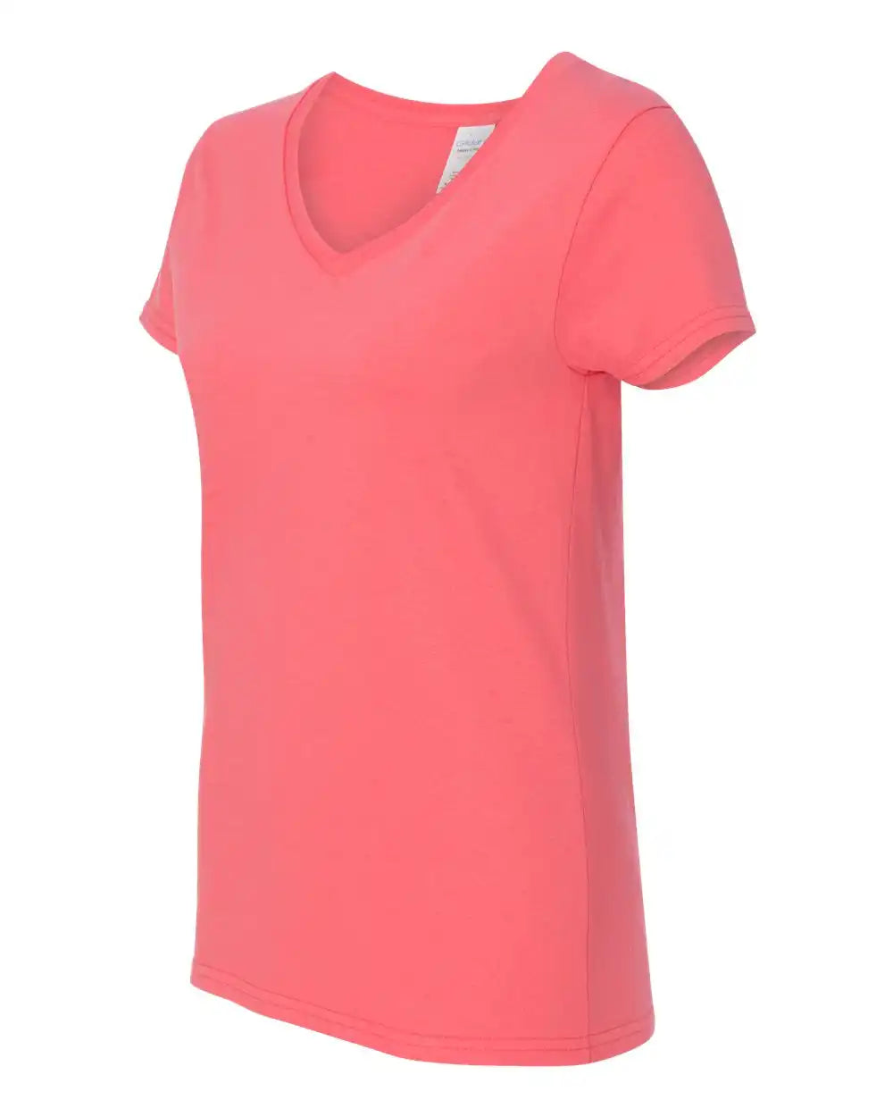 Gildan 5v00l Heavy Cotton™ Women’s V-neck T-shirt - Coral Silk - s