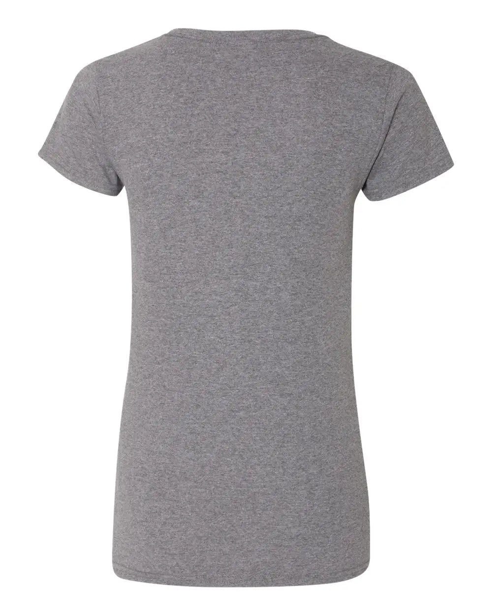 Gildan 5v00l Heavy Cotton™ Women’s V-neck T-shirt - Graphite Heather - Dark Gray / s