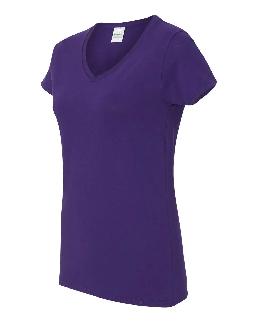 Gildan 5v00l Heavy Cotton™ Women’s V-neck T-shirt - Purple - s