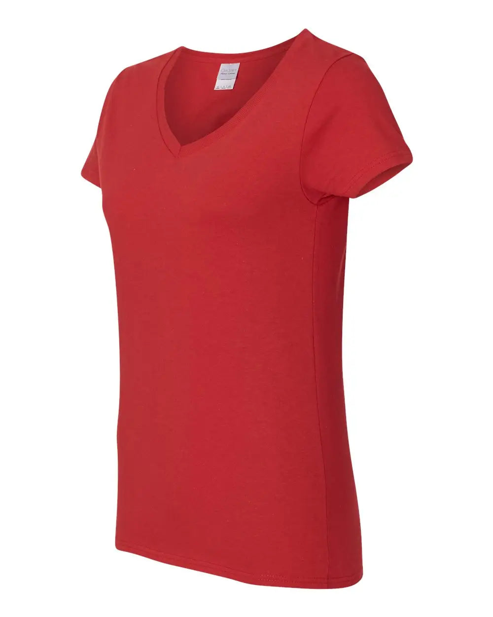 Gildan 5v00l Heavy Cotton™ Women’s V-neck T-shirt - Red - s