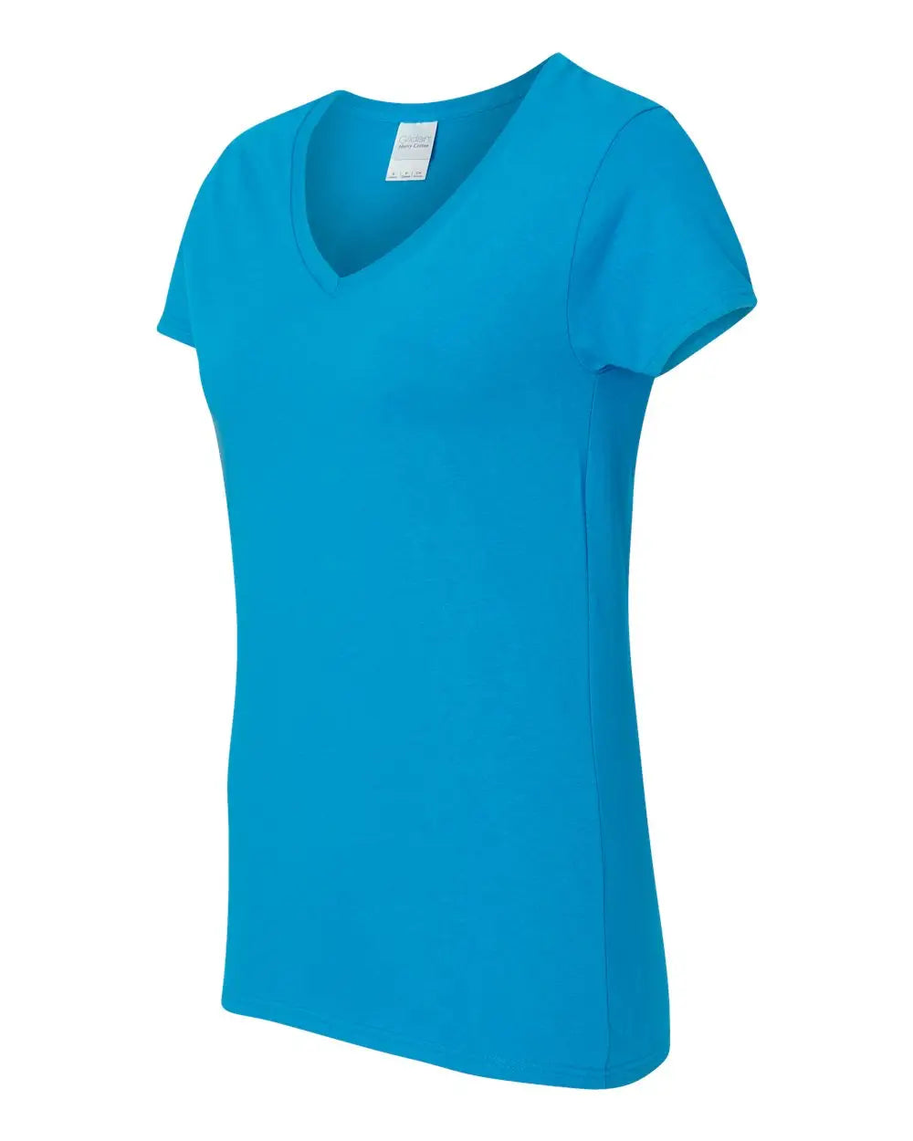 Gildan 5v00l Heavy Cotton™ Women’s V-neck T-shirt - Sapphire - Blue / s