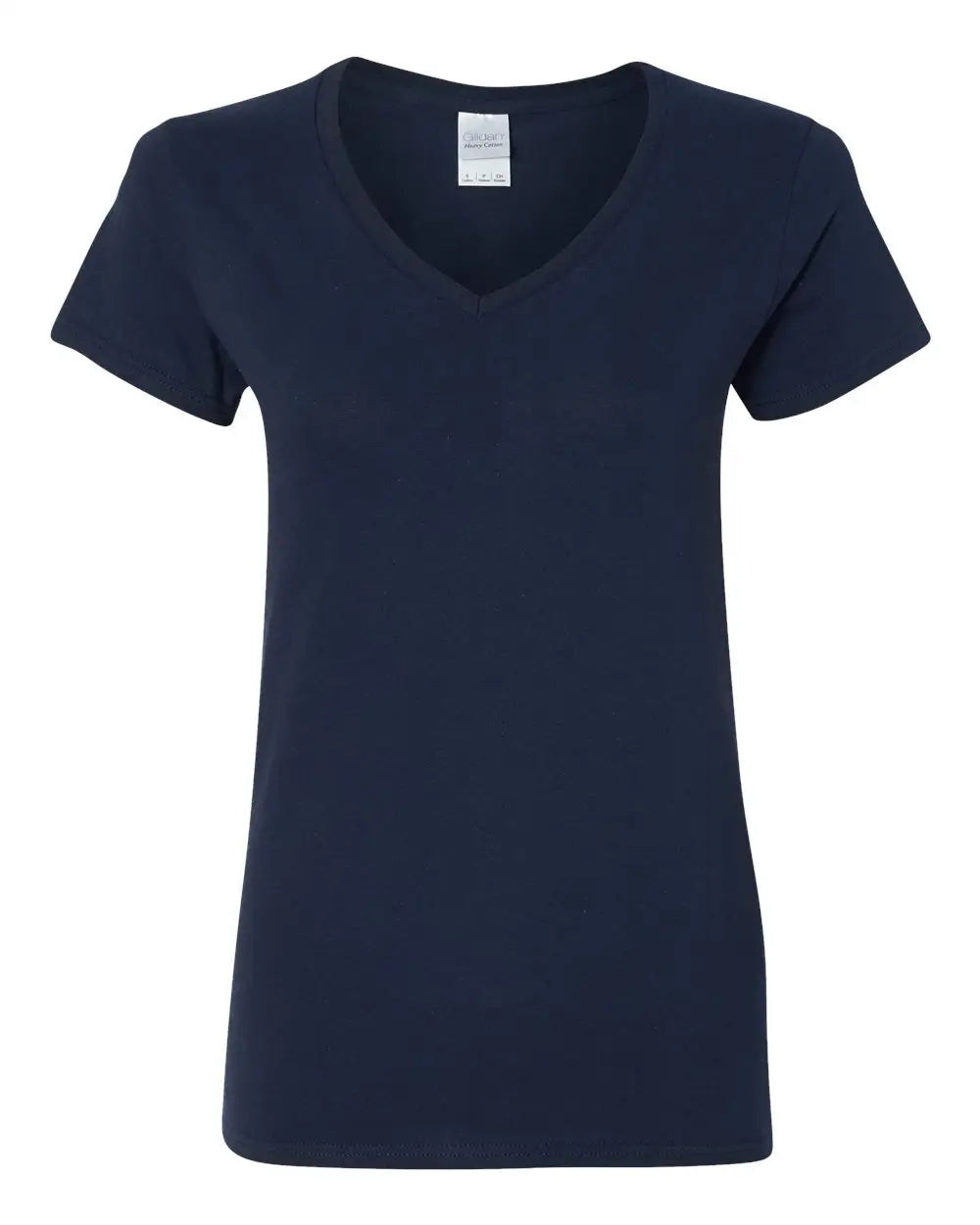 Gildan 5v00l Heavy Cottonâ„¢ Women’s V-neck T-shirt - Navy