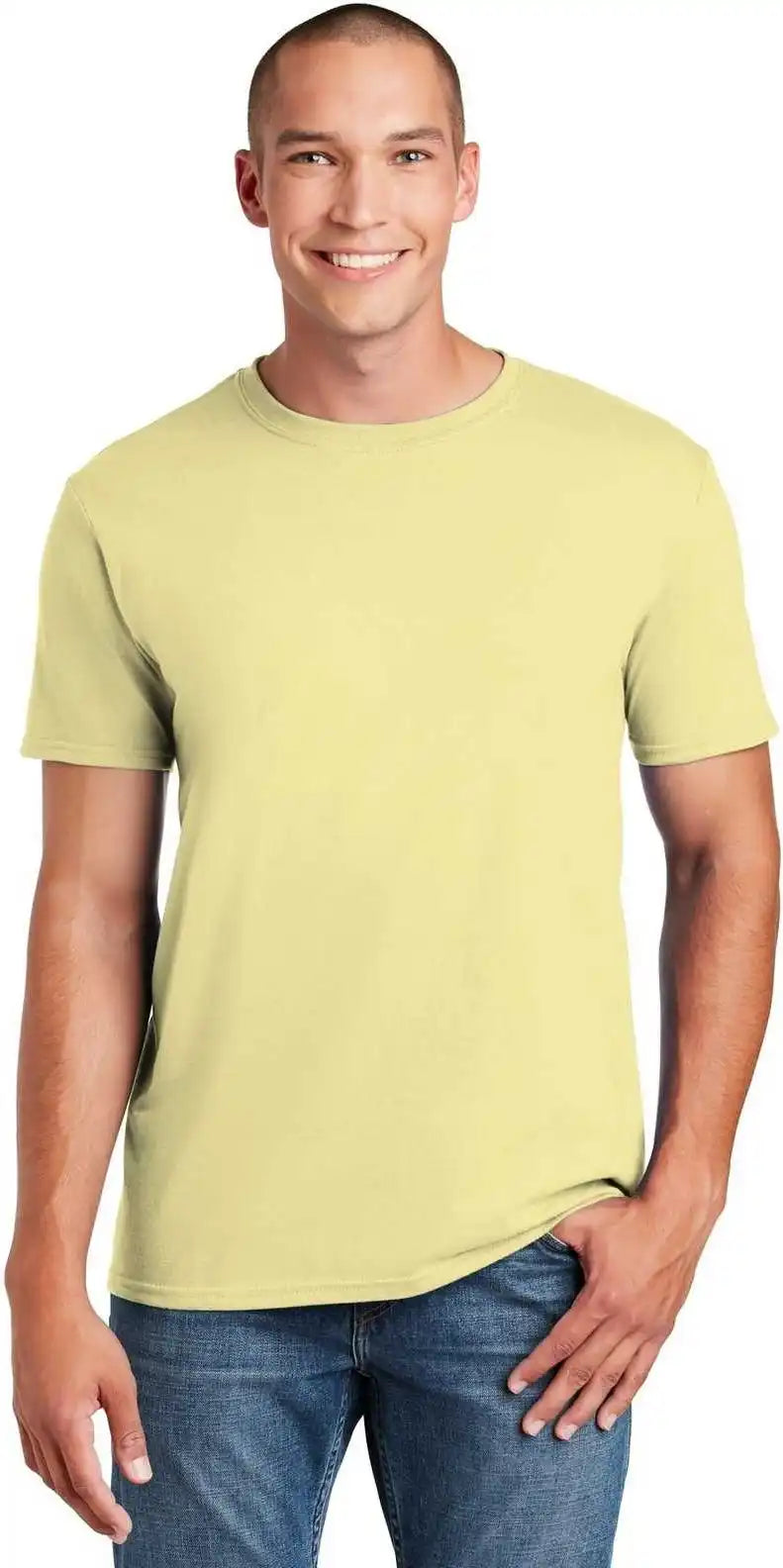 Gildan 64000 Softstyle t Shirt Cornsilk