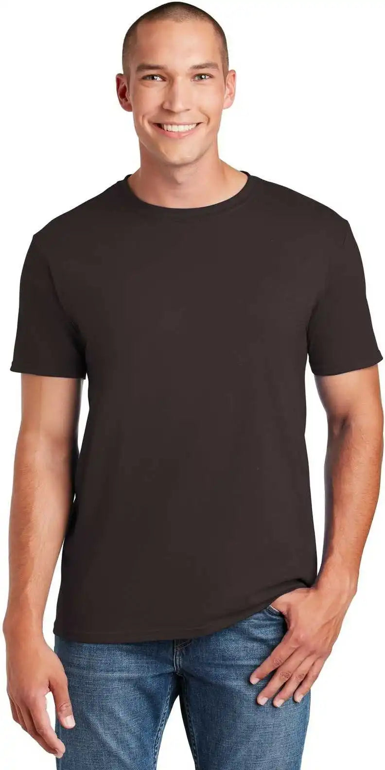 Gildan 64000 Softstyle t Shirt Dark Chocolate