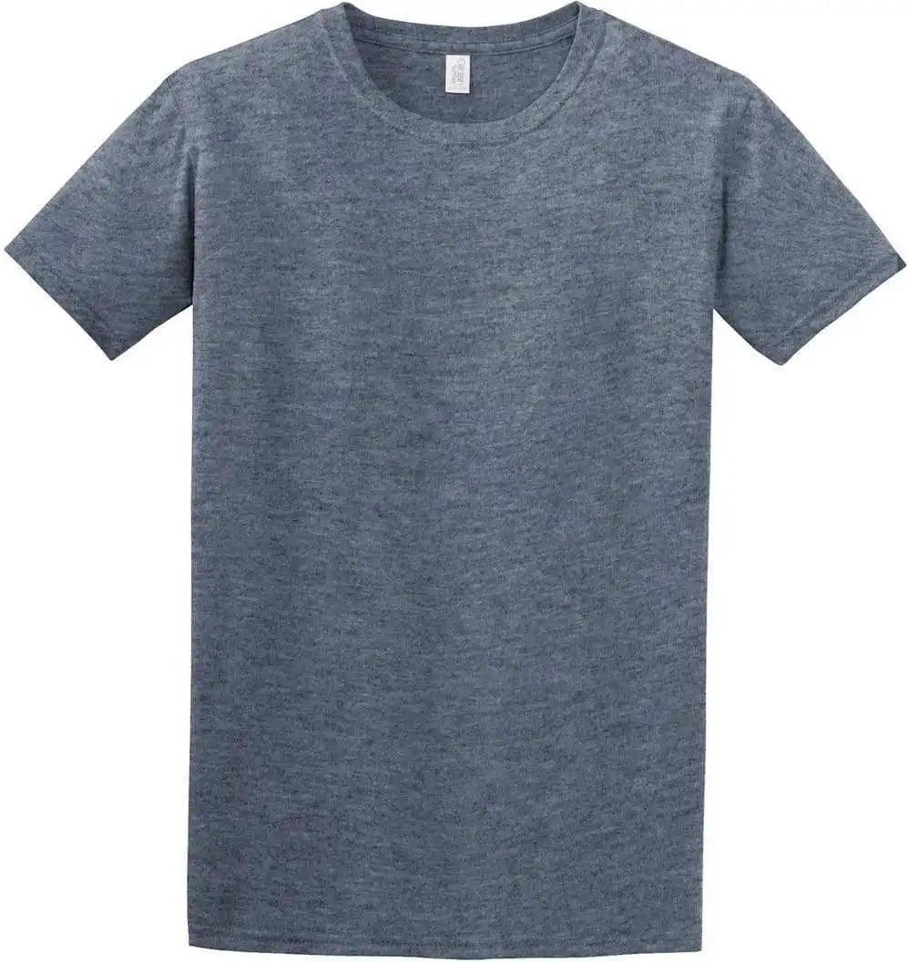 Gildan 64000 Softstyle t Shirt Heather Indigo