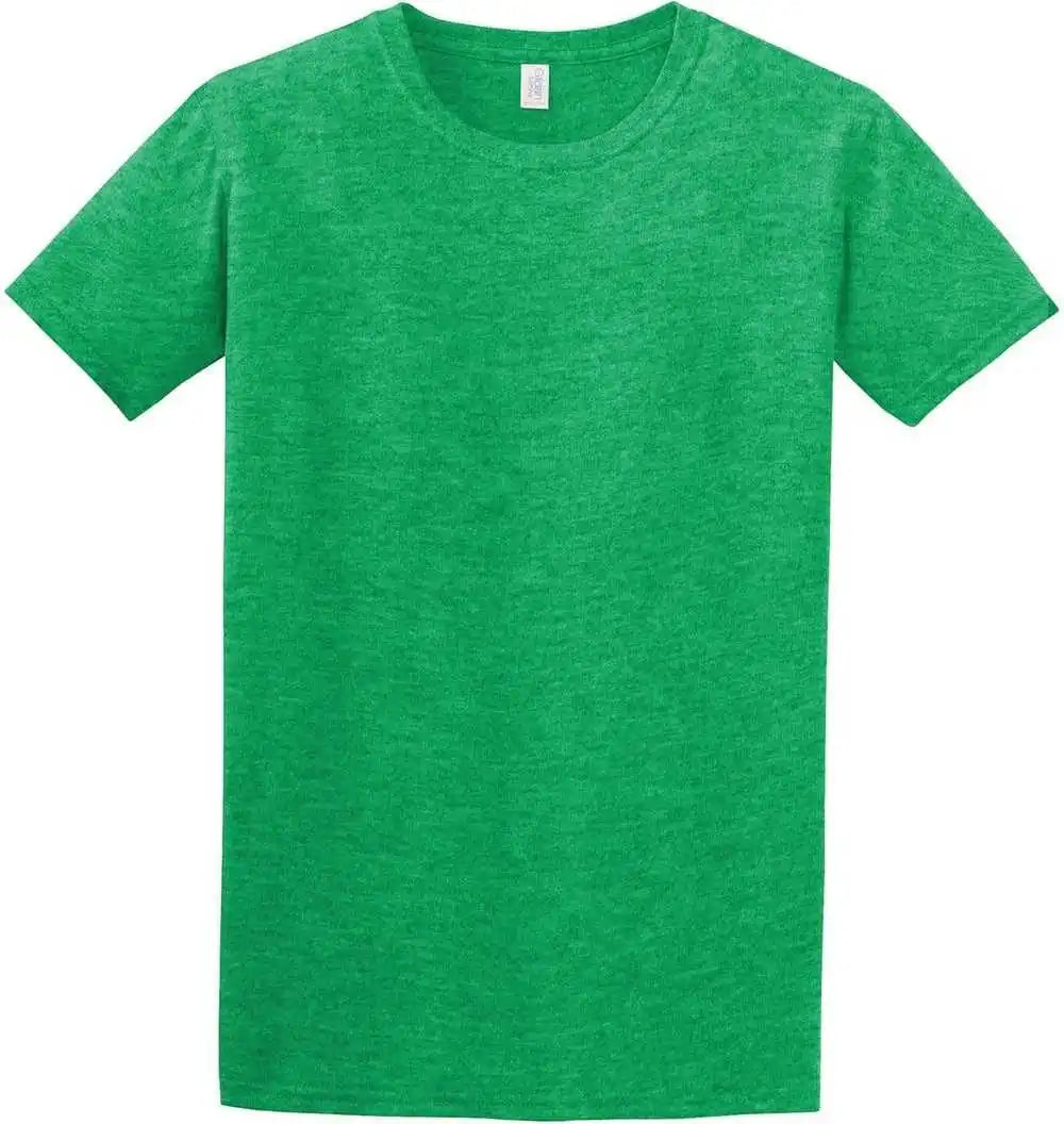 Gildan 64000 Softstyle t Shirt Heather Irish Green