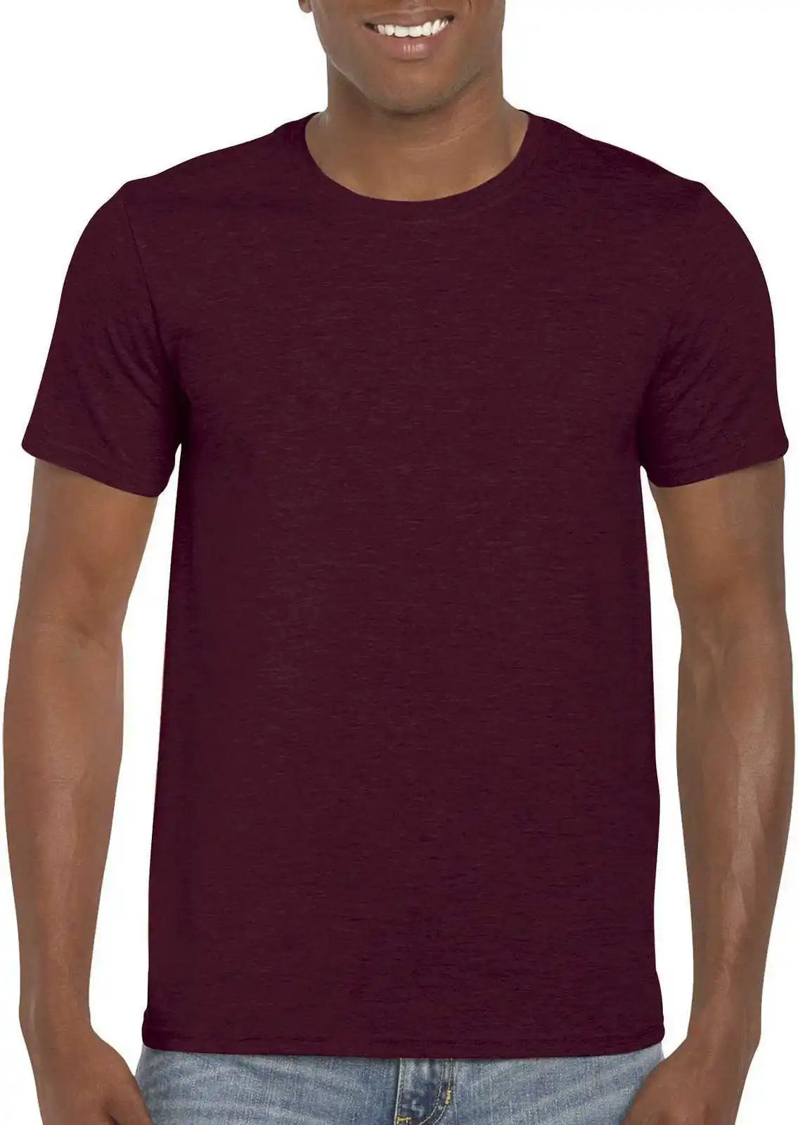 Gildan 64000 Softstyle t Shirt Heather Maroon