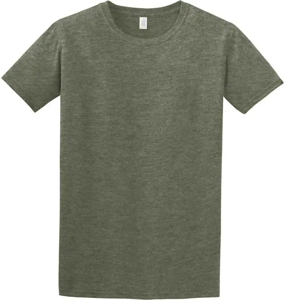 Gildan 64000 Softstyle t Shirt Heather Military Green