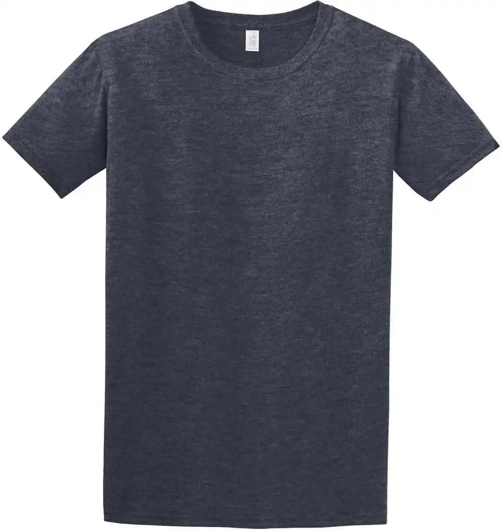Gildan 64000 Softstyle t Shirt Heather Navy