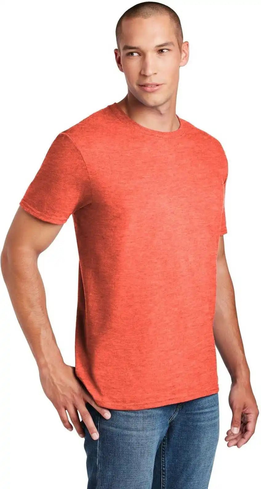 Gildan 64000 Softstyle t Shirt Heather Orange