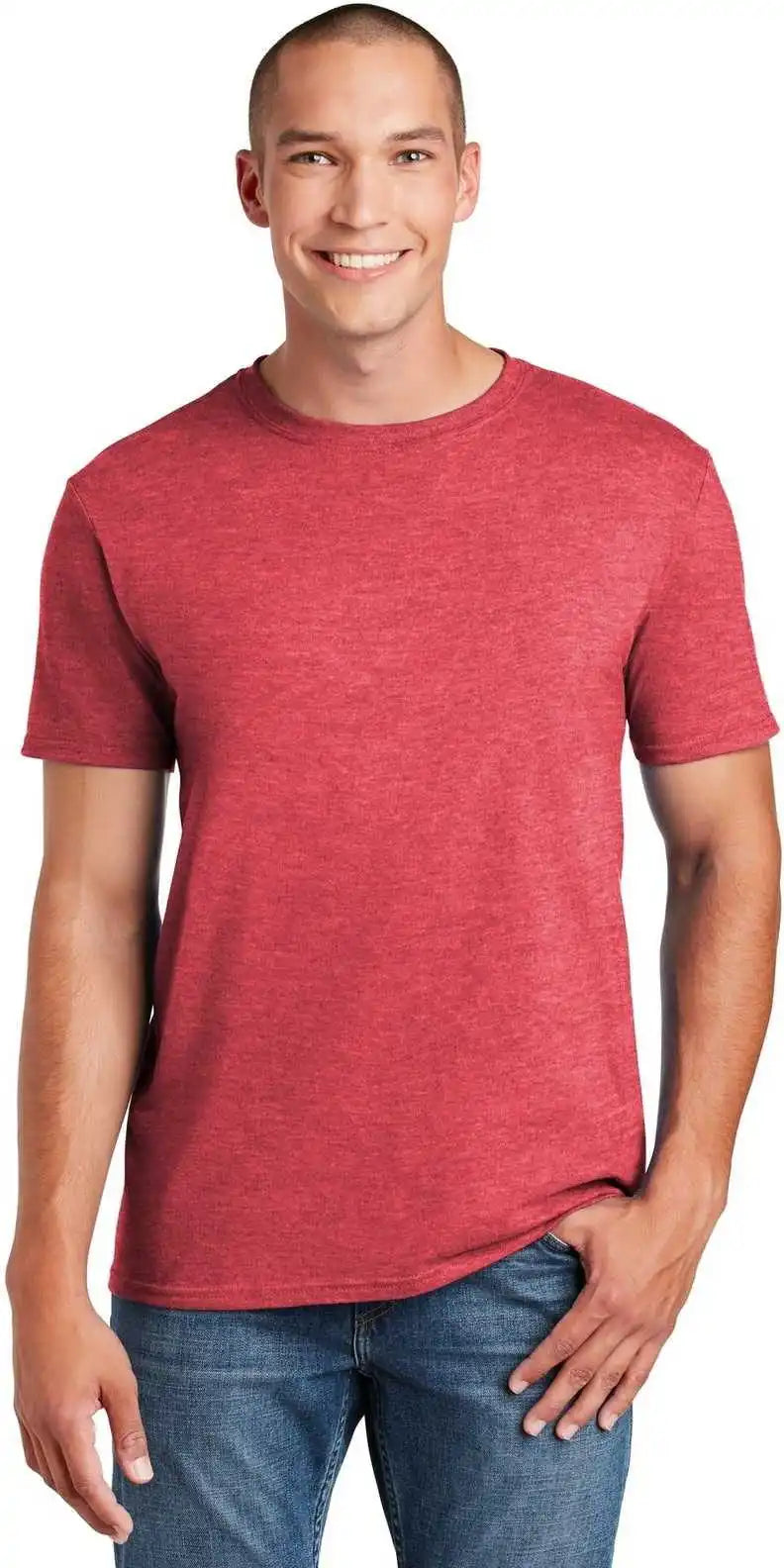 Gildan 64000 Softstyle T-shirt - Heather Red
