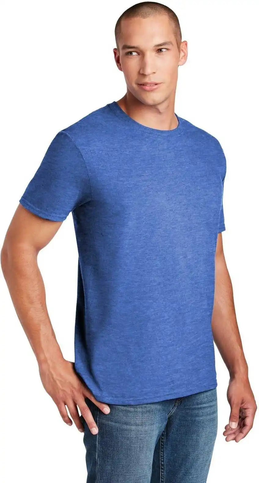 Gildan 64000 Softstyle t Shirt Heather Royal