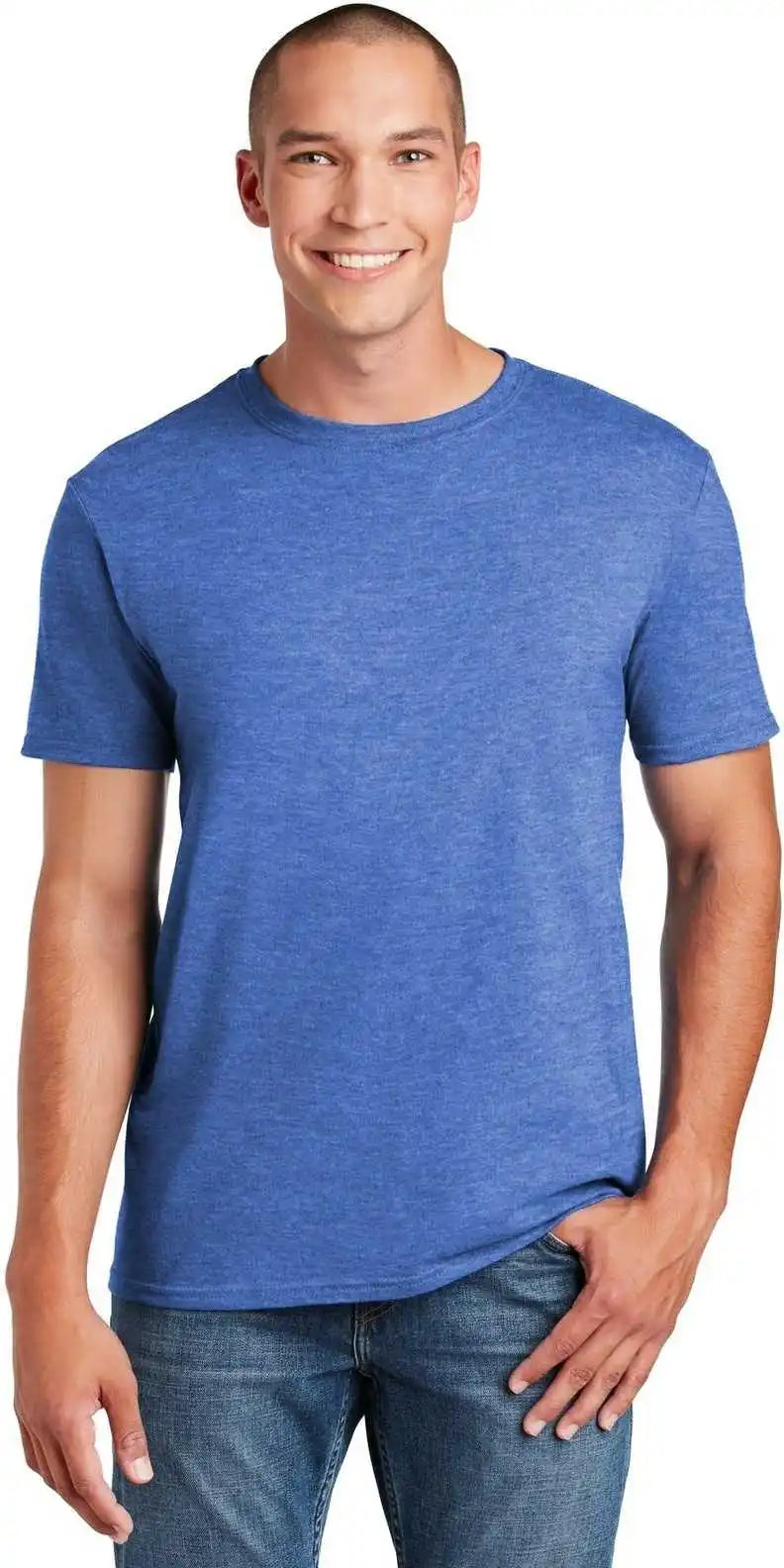 Gildan 64000 Softstyle t Shirt Heather Royal