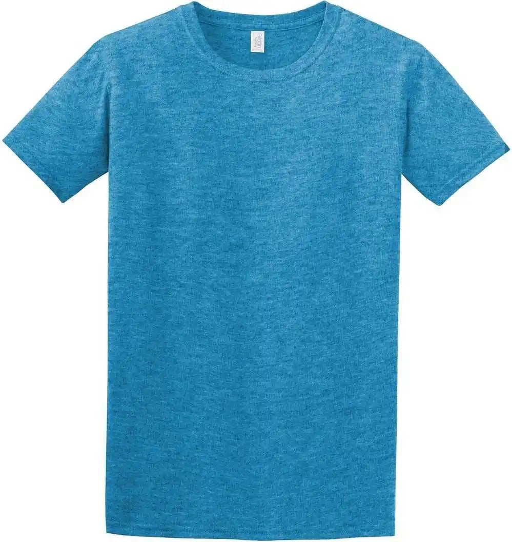 Gildan 64000 Softstyle t Shirt Heather Sapphire