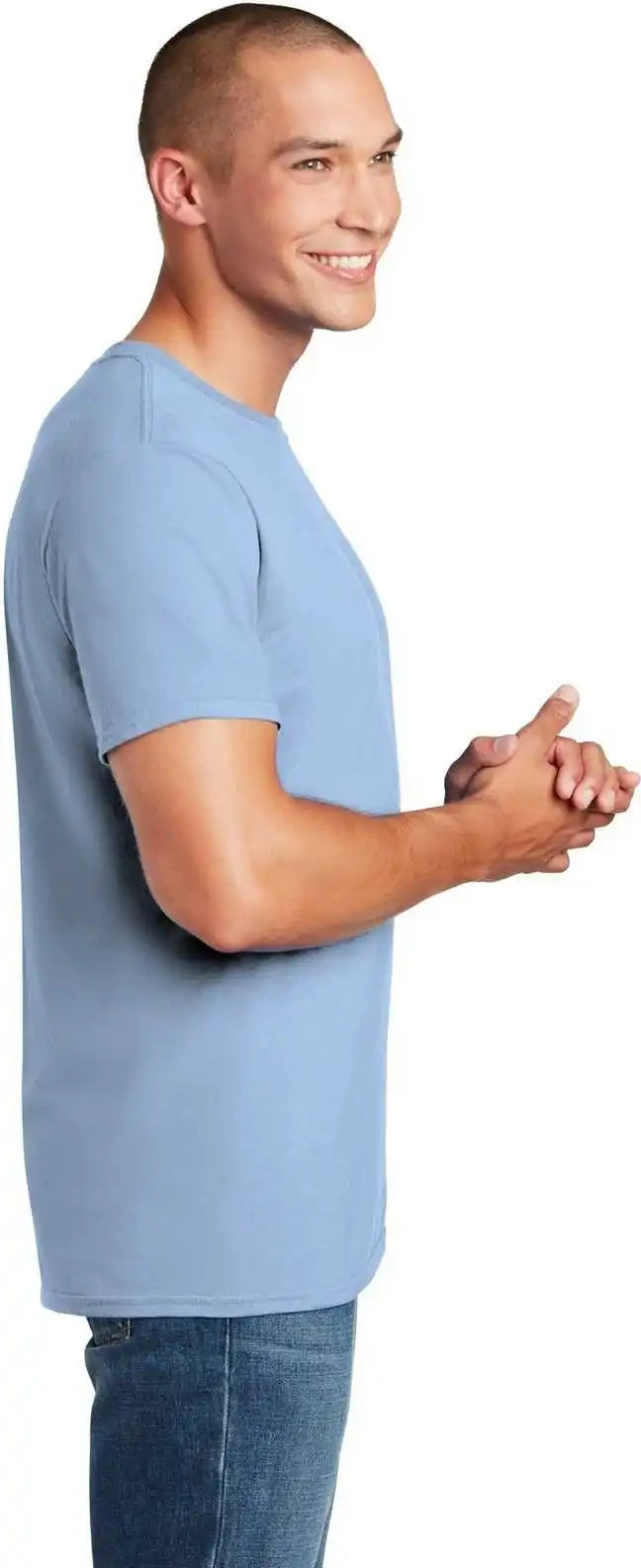 Gildan 64000 Softstyle t Shirt Light Blue