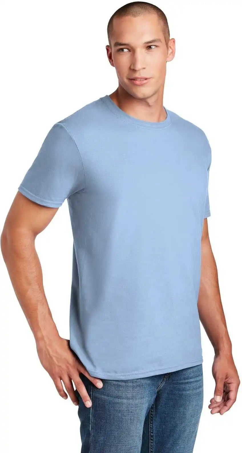 Gildan 64000 Softstyle t Shirt Light Blue