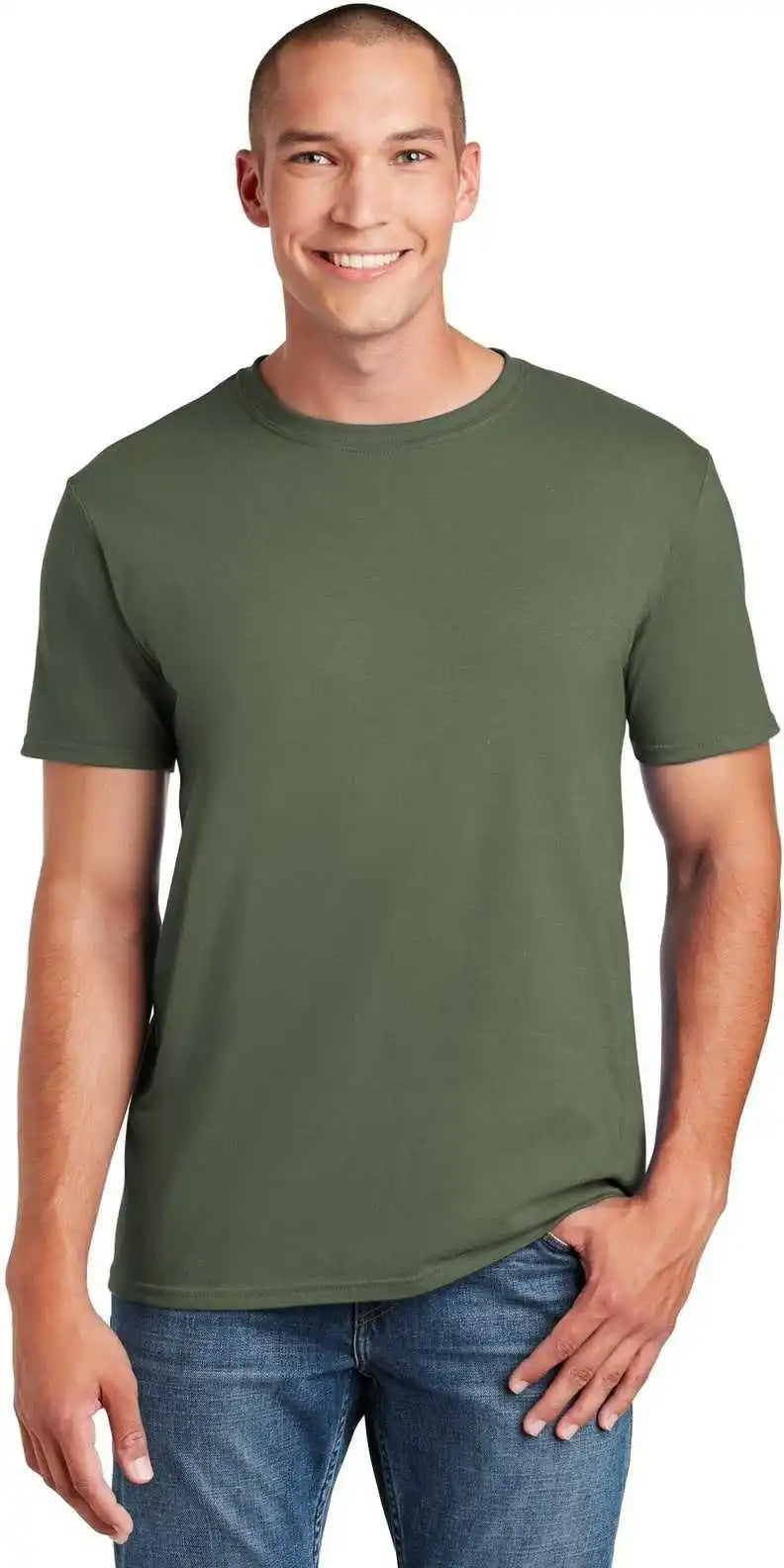 Gildan 64000 Softstyle t Shirt Military Green