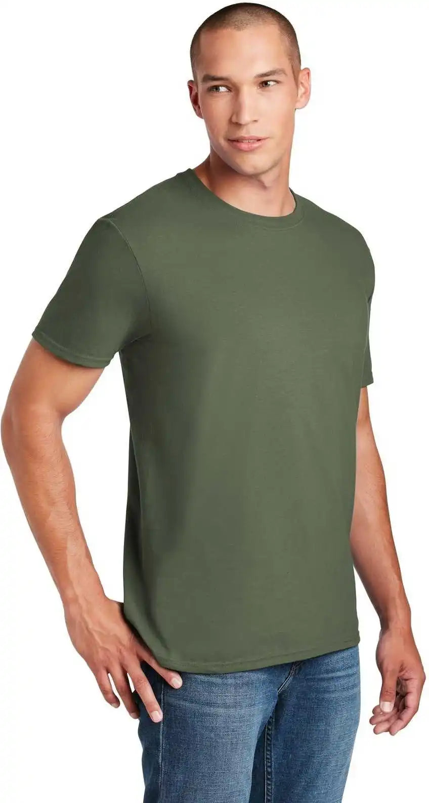 Gildan 64000 Softstyle t Shirt Military Green