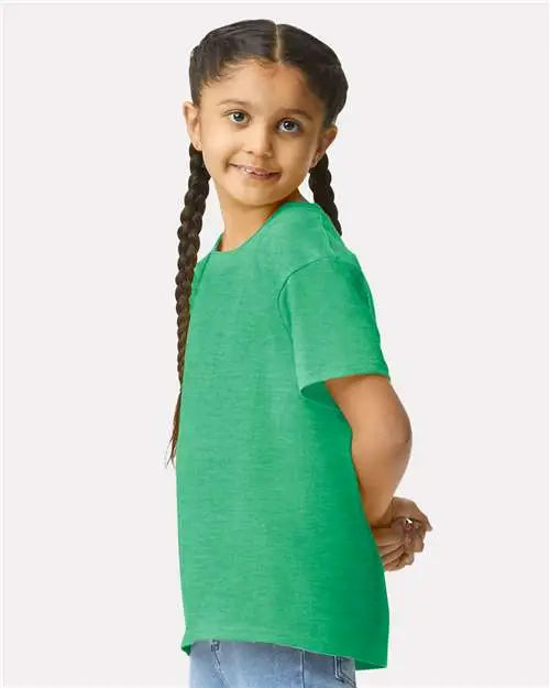 Gildan 64000b Softstyle® Youth T-shirt - Heather Irish Green
