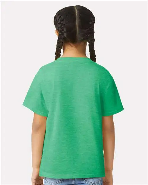 Gildan 64000b Softstyle® Youth T-shirt - Heather Irish Green