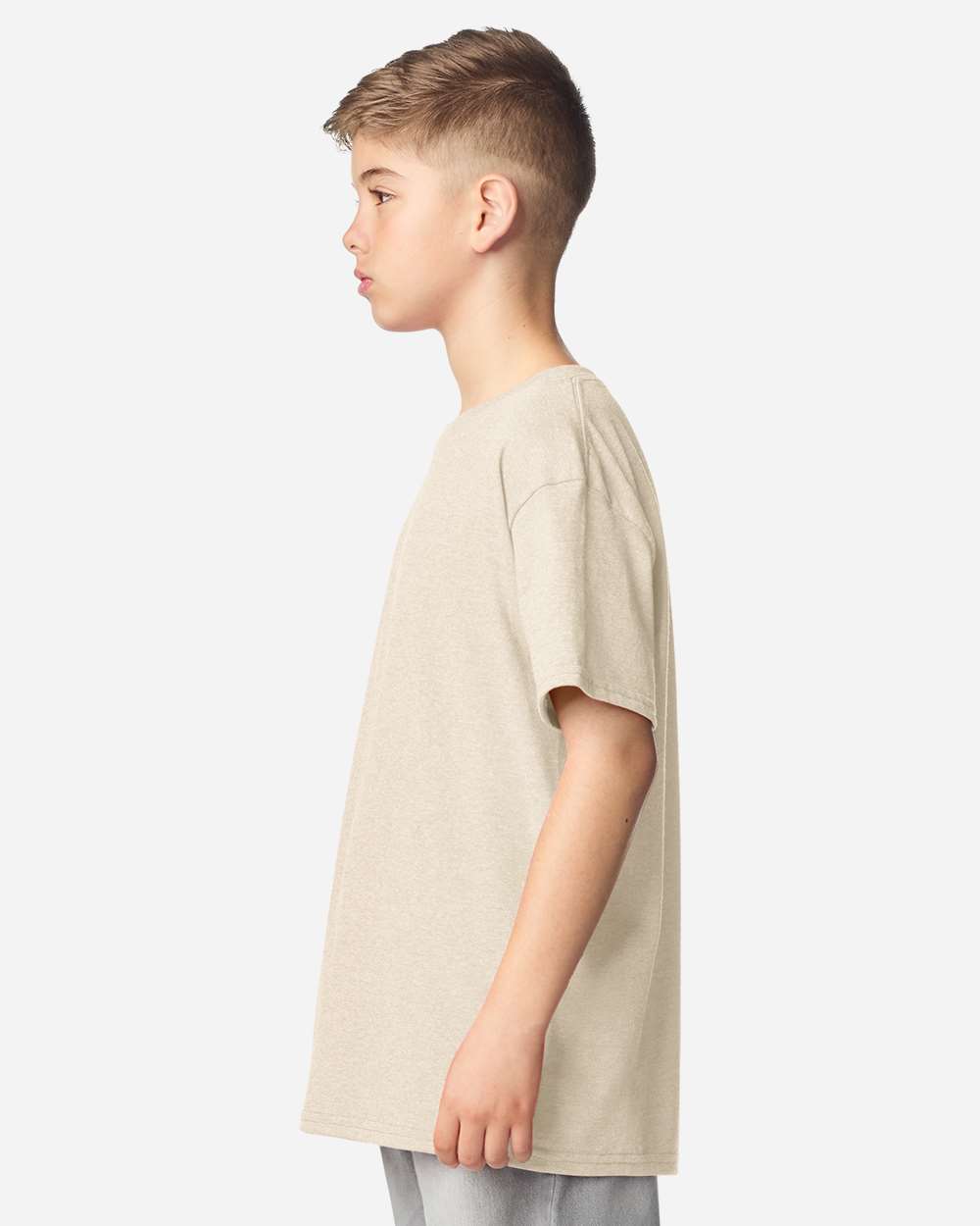 Gildan 64000b Softstyle Youth T-shirt - Heather Oatmeal