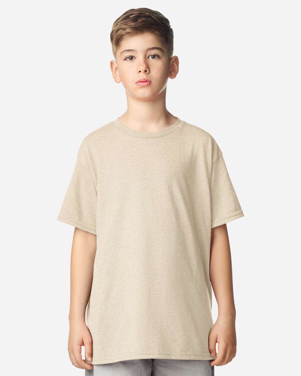 Gildan 64000b Softstyle Youth T-shirt - Heather Oatmeal