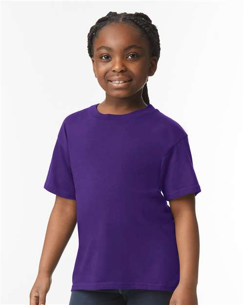 Gildan 64000b Softstyle Youth T-shirt - Heather Purple