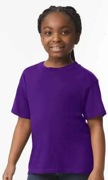 Gildan 64000b Softstyle Youth T-shirt - Purple