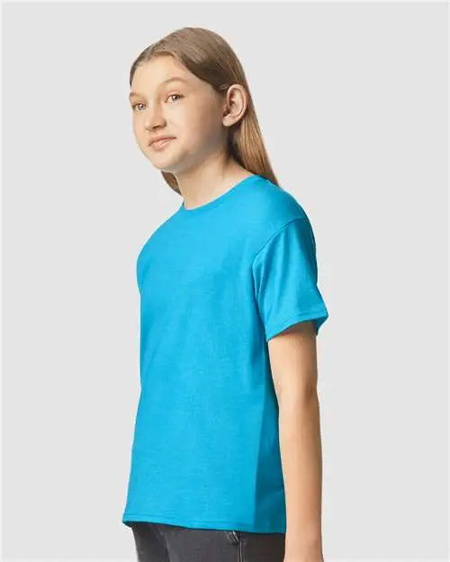 Gildan 64000bcvc Softstyle® Youth Cvc T-shirt - Caribbean Mist