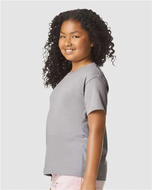 Gildan 64000bcvc Softstyle® Youth Cvc T-shirt - Cement
