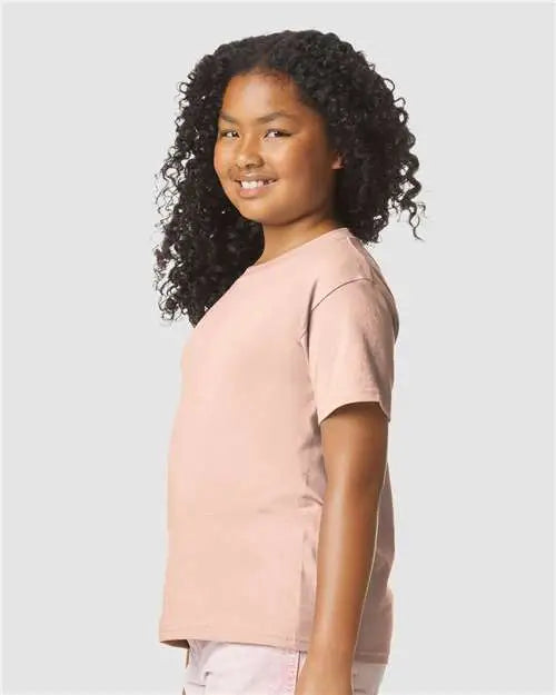 Gildan 64000bcvc Softstyle® Youth Cvc T-shirt - Dusty Rose