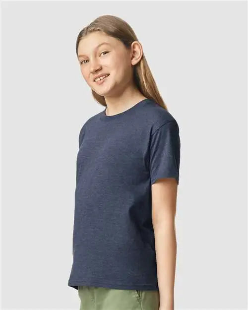 Gildan 64000bcvc Softstyle® Youth Cvc T-shirt - Navy Mist