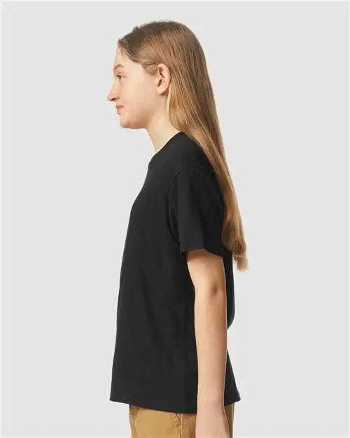 Gildan 64000bcvc Softstyle® Youth Cvc T-shirt - Pitch Black