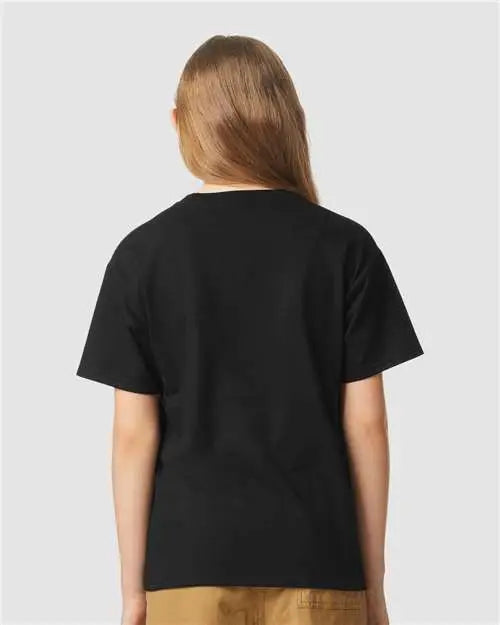 Gildan 64000bcvc Softstyle® Youth Cvc T-shirt - Pitch Black