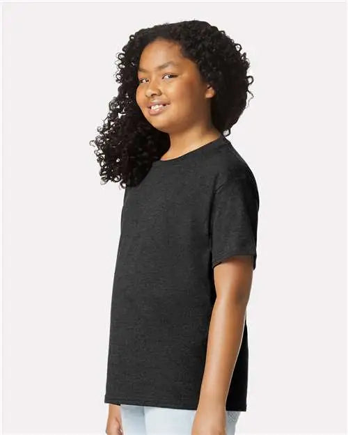 Gildan 64000bcvc Softstyle® Youth Cvc T-shirt - Pitch Black Mist